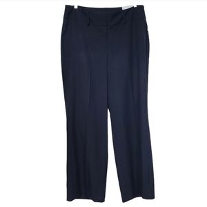 Lane Bryant The Perfect Drape Wide Leg Navy Blue Flex Magic Waistband Pants